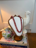 Marble Seed Bead Necklace in Rose